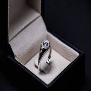 white ring for engagement